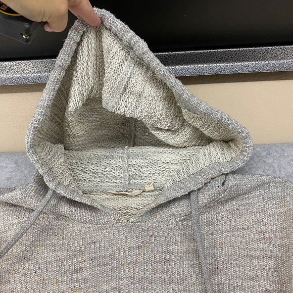 Soft Surroundings Extra Small Lazy Day Lounger Hooded Sweatshirt Gray Maxi Dress - Picture 5 of 10